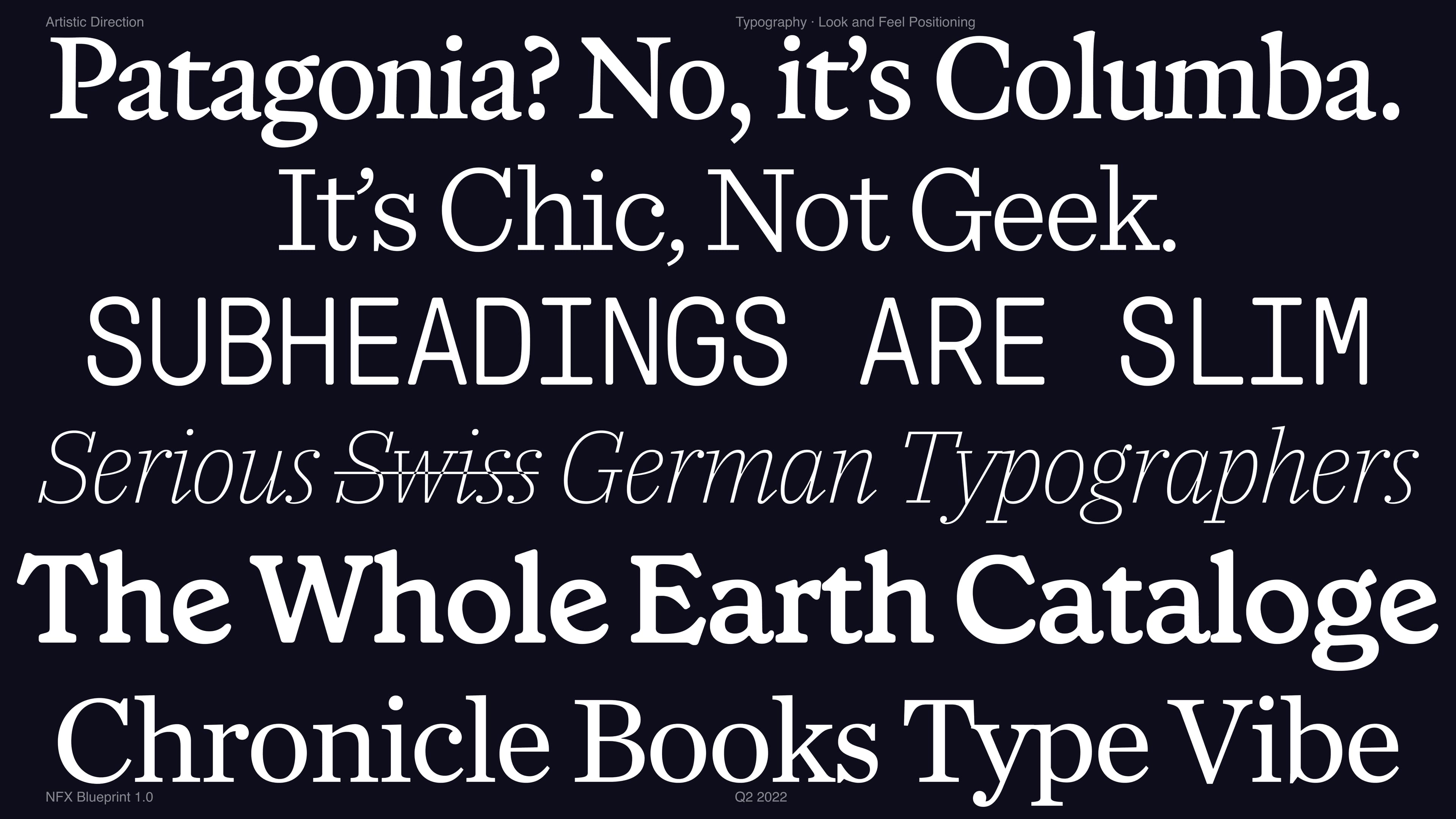 NFX Type Study